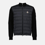 Vestes Veste bi-matière Moncler Noir Homme