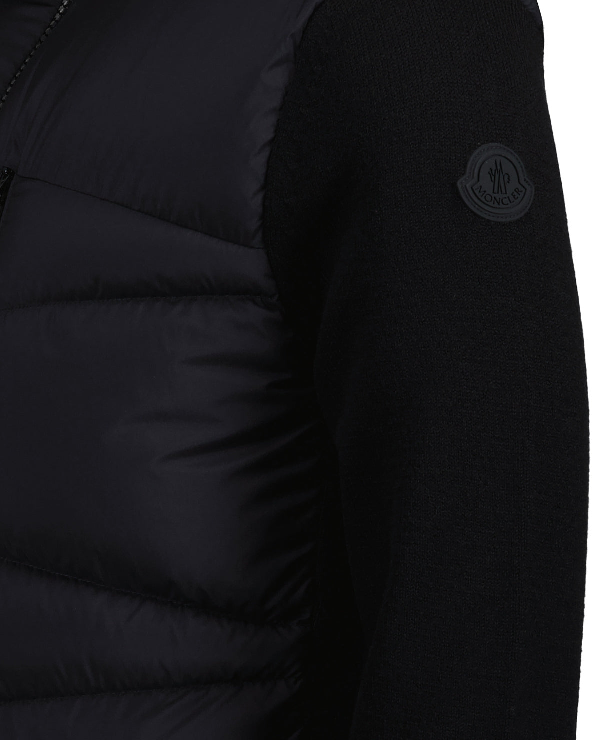 Vestes Veste bi-matière Moncler Noir Homme