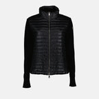 Jackets Bi-material jacket Moncler Black Femme