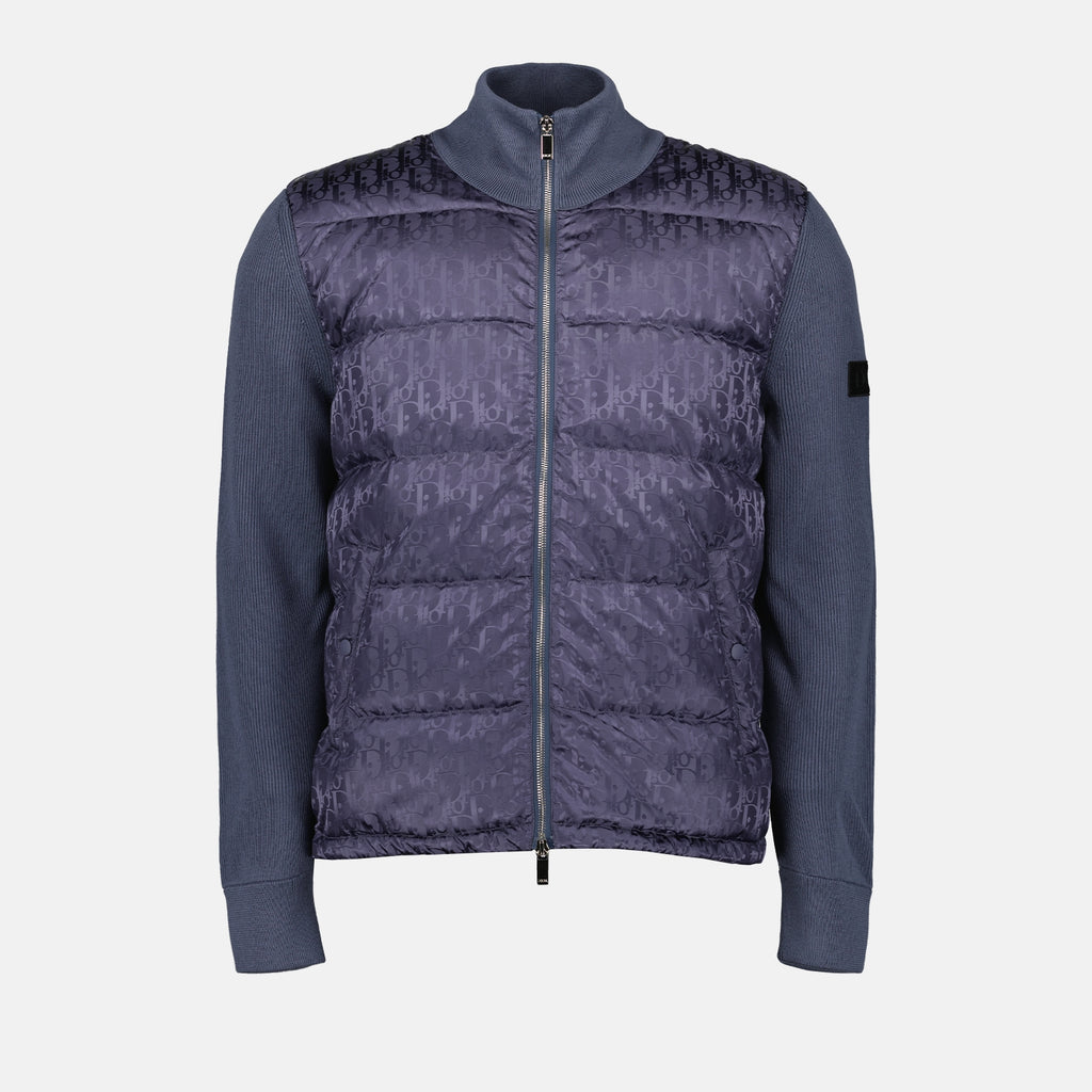 Giacche Veste bi-matière Oblique Dior Grigio Homme