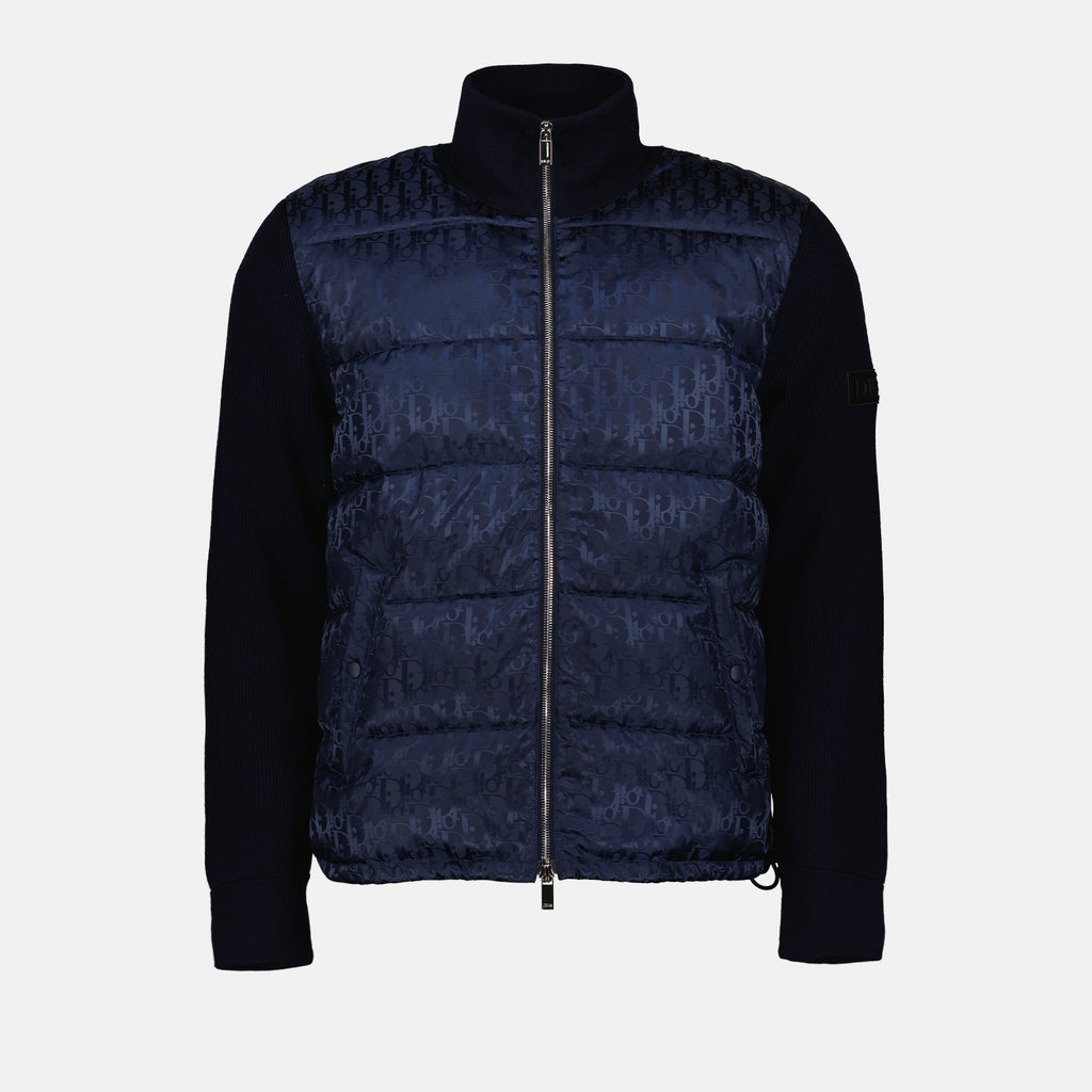 Vestes Veste bi-matière Oblique Dior Bleu Homme