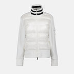 Jackets Bi-material jacket Moncler White Femme