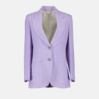 Veste blazer en laine violette