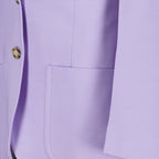Veste blazer en laine violette