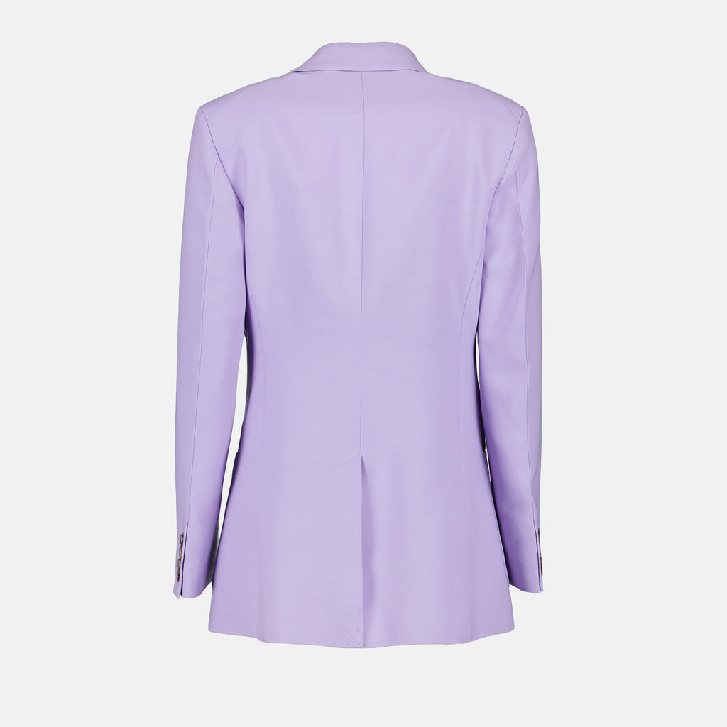 Veste blazer en laine violette