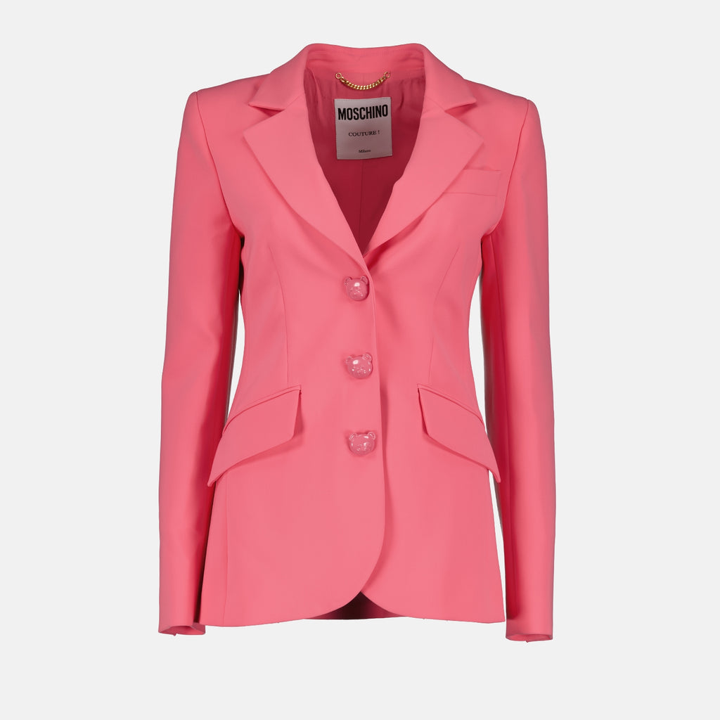 Vestes Veste blazer Moschino Rose Femme