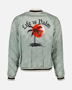 Chaquetas Bomber Life is Palm Palm Angels Gris Homme