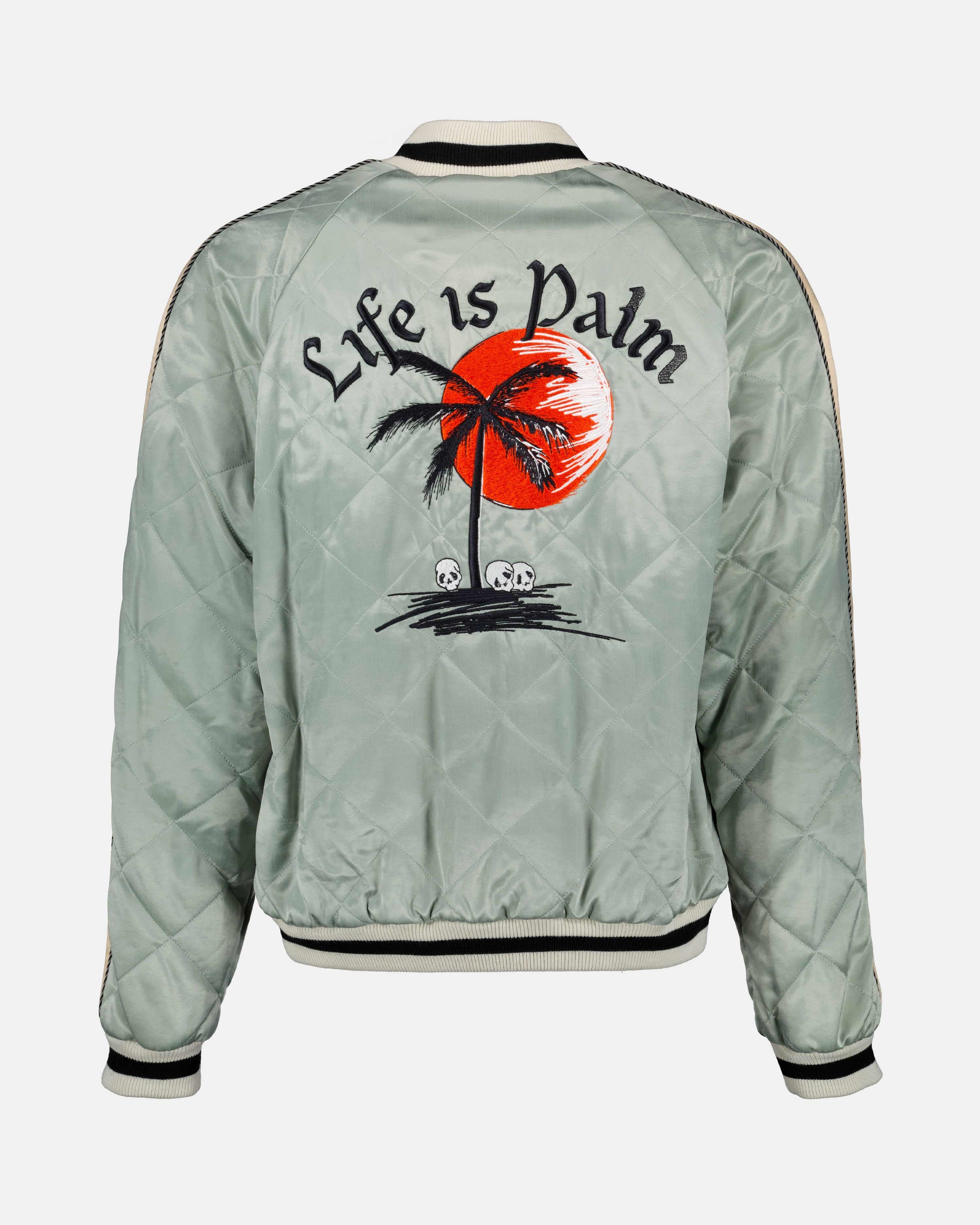 Chaquetas Bomber Life is Palm Palm Angels Gris Homme
