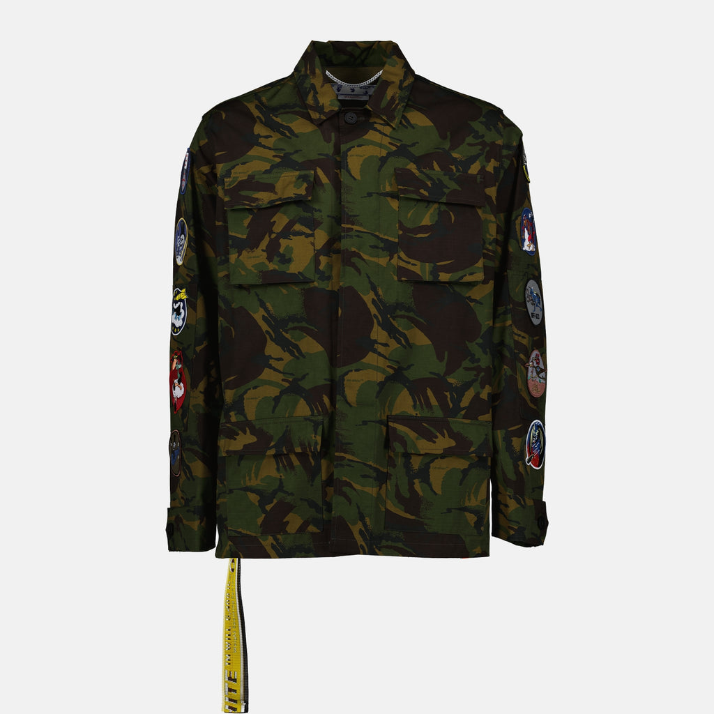 Jacken Veste camouflage Off-White Grün Homme