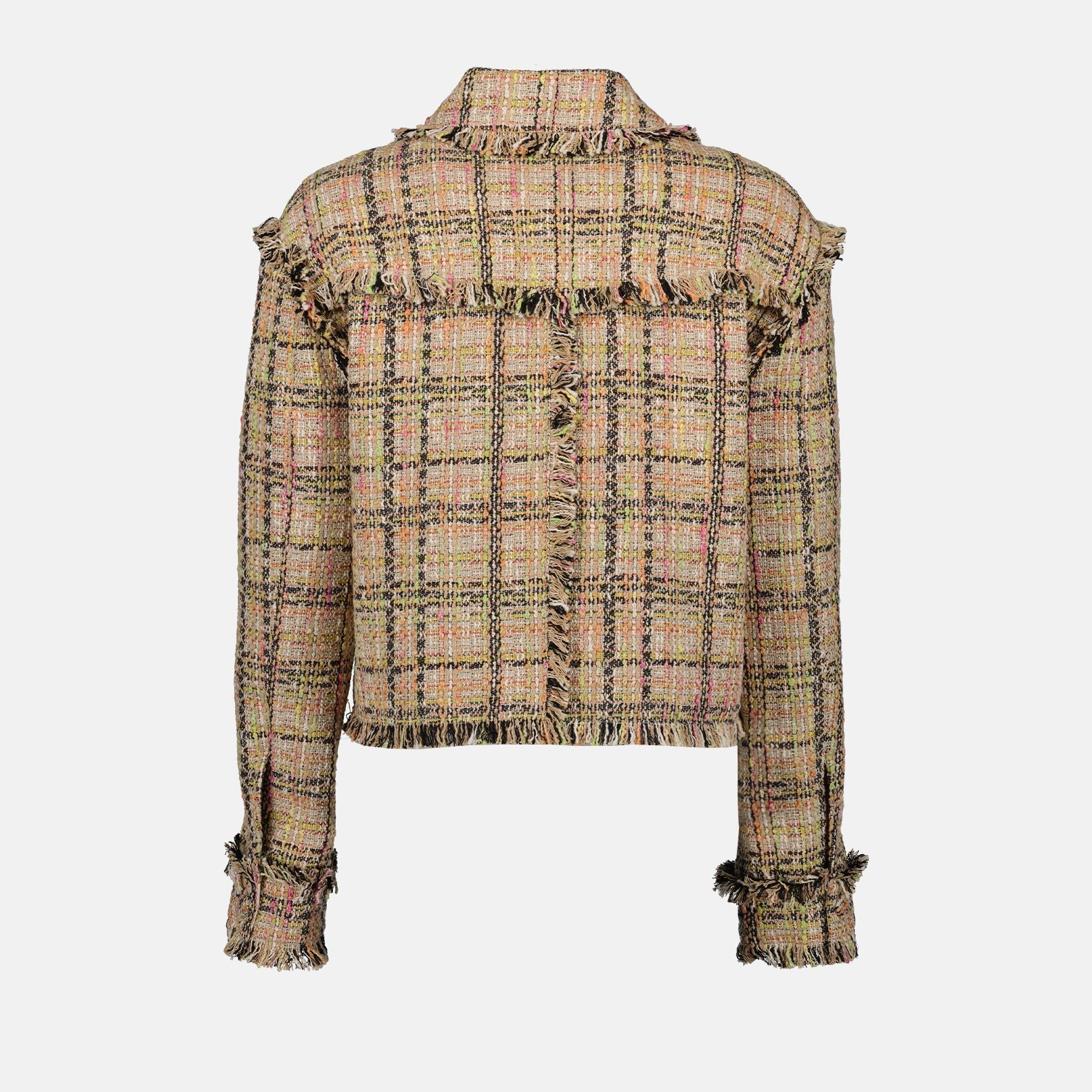Jackets Short tweed jacket MSGM Beige Femme