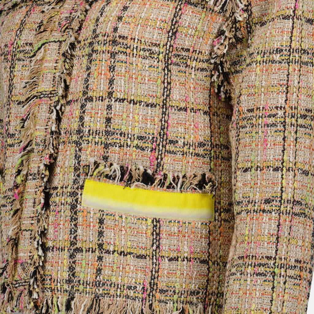 Jackets Short tweed jacket MSGM Beige Femme