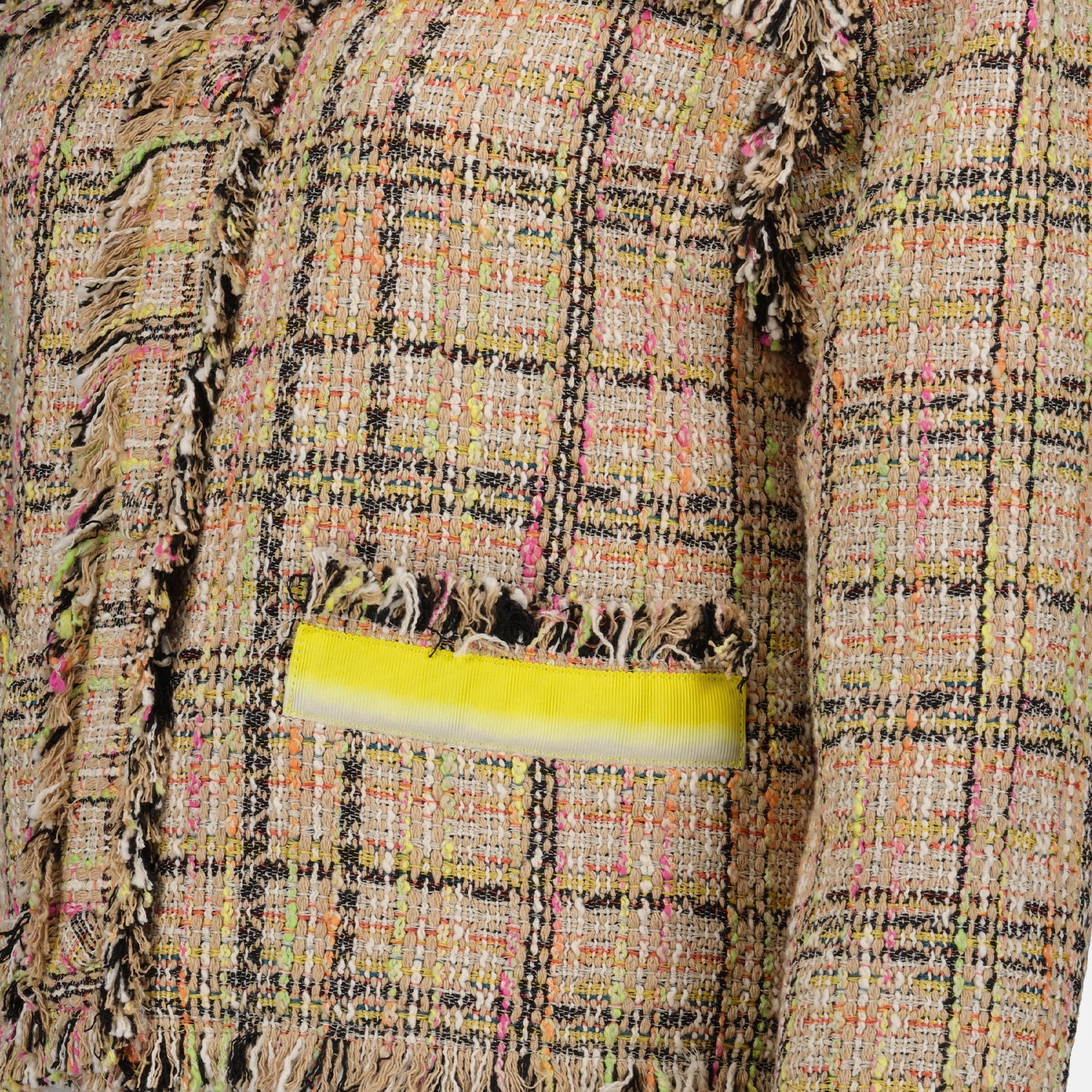 Jackets Short tweed jacket MSGM Beige Femme
