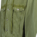 Jackets Hooded denim jacket Moschino Green Homme