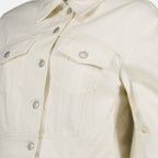Jackets Denim jacket Alexander McQueen Beige Femme