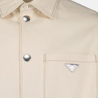 Shirts Denim jacket Prada Beige Man