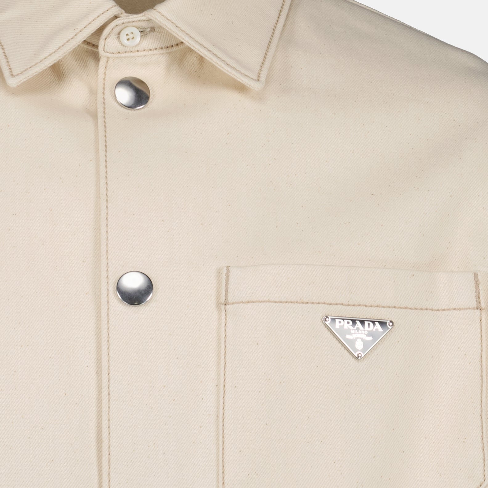 Shirts Denim jacket Prada Beige Man