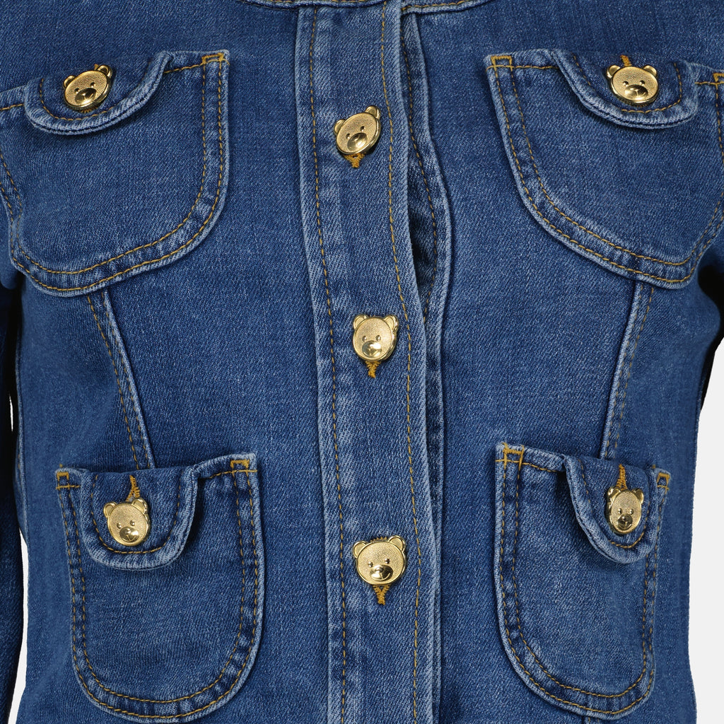 Jackets Denim jacket Moschino Blue Femme