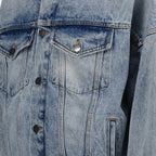 Jackets Denim jacket Palm Angels Blue Homme