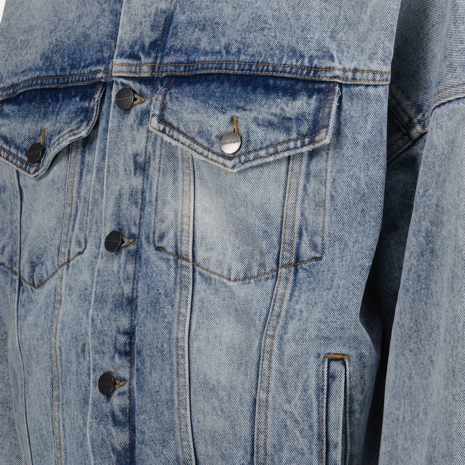 Jackets Denim jacket Palm Angels Blue Homme