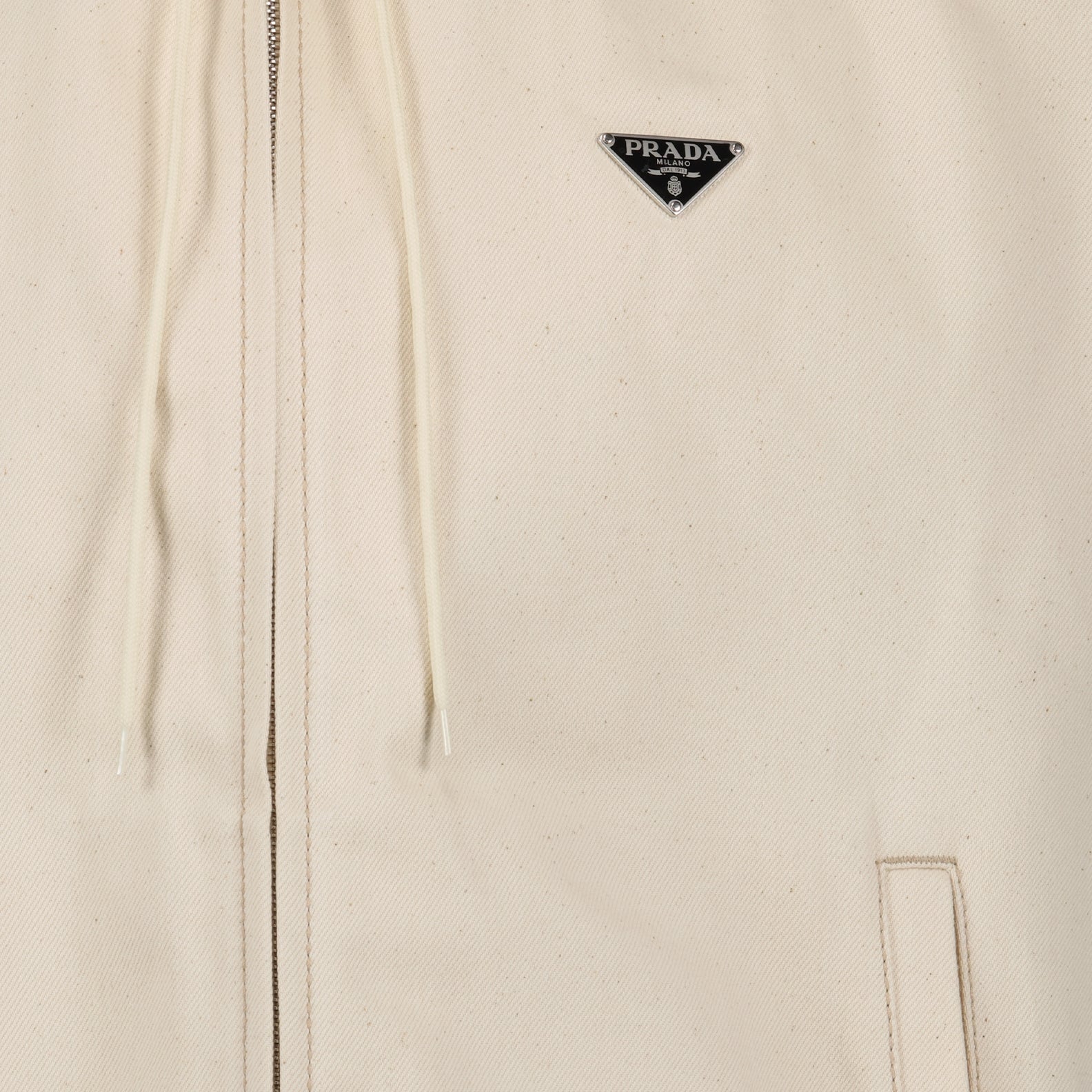 Jackets Denim jacket Prada Beige Homme