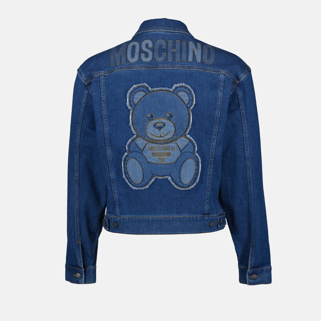 Jackets Denim jacket Moschino Blue Homme