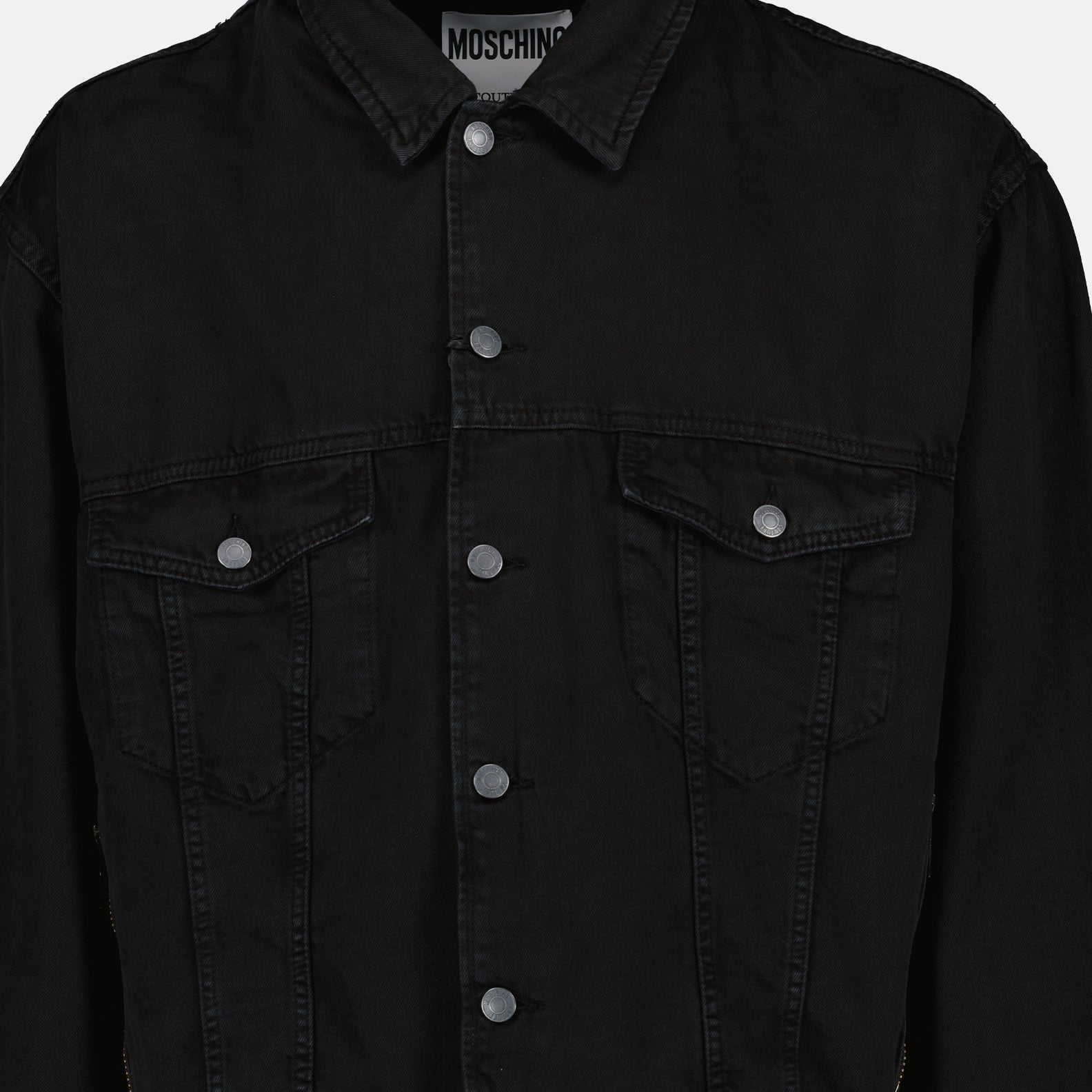 Jackets Jean jacket Moschino Black Homme