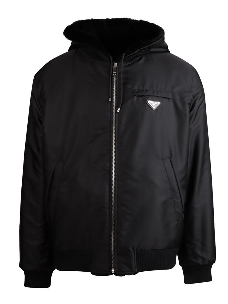 Manteaux Veste en nylon Prada Noir Homme