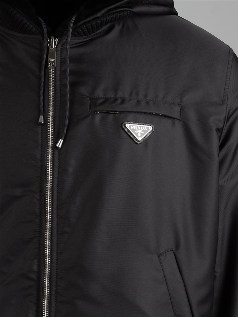 Manteaux Veste en nylon Prada Noir Homme