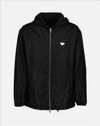 Vestes Veste à logo triangle Prada Noir Homme