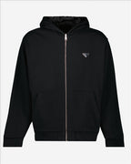 Sweatshirts Veste à logo triangle Prada Noir Homme