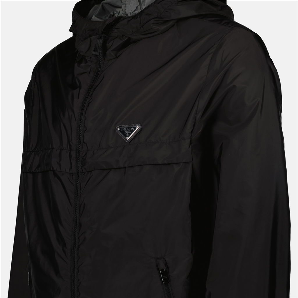 Chaquetas Veste à logo triangle Prada Negro Homme