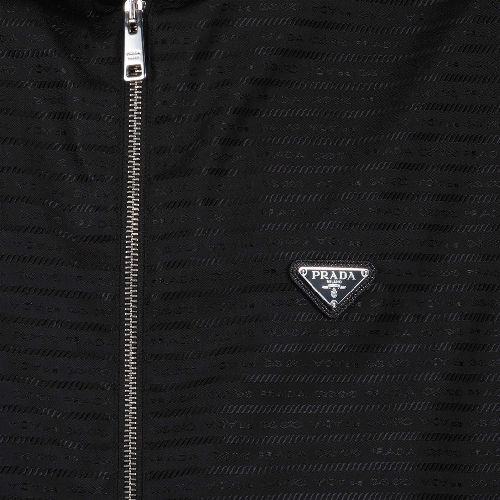 Vestes Veste à logo triangle Prada Noir Homme