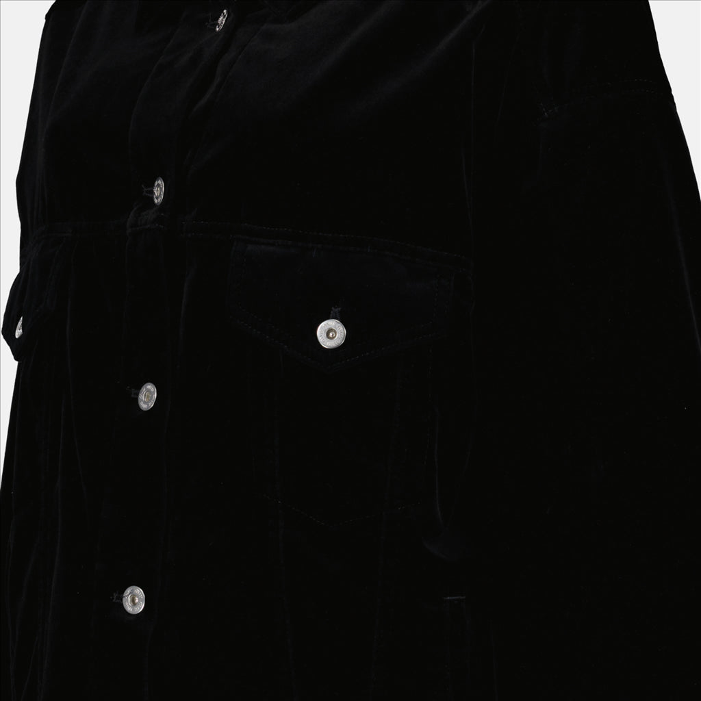 Jaquetas Veste en velours Miu Miu Preto Femme