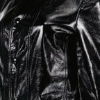 Veste en vinyle noir