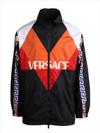 Giacche Veste Greca en nylon Versace Arancia Homme