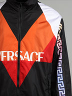 Giacche Veste Greca en nylon Versace Arancia Homme