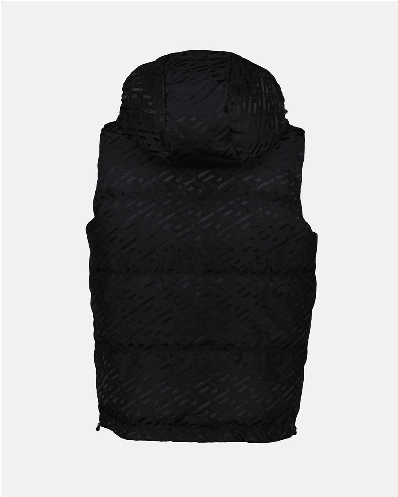 Coats Greca quilted jacket Versace Black Man