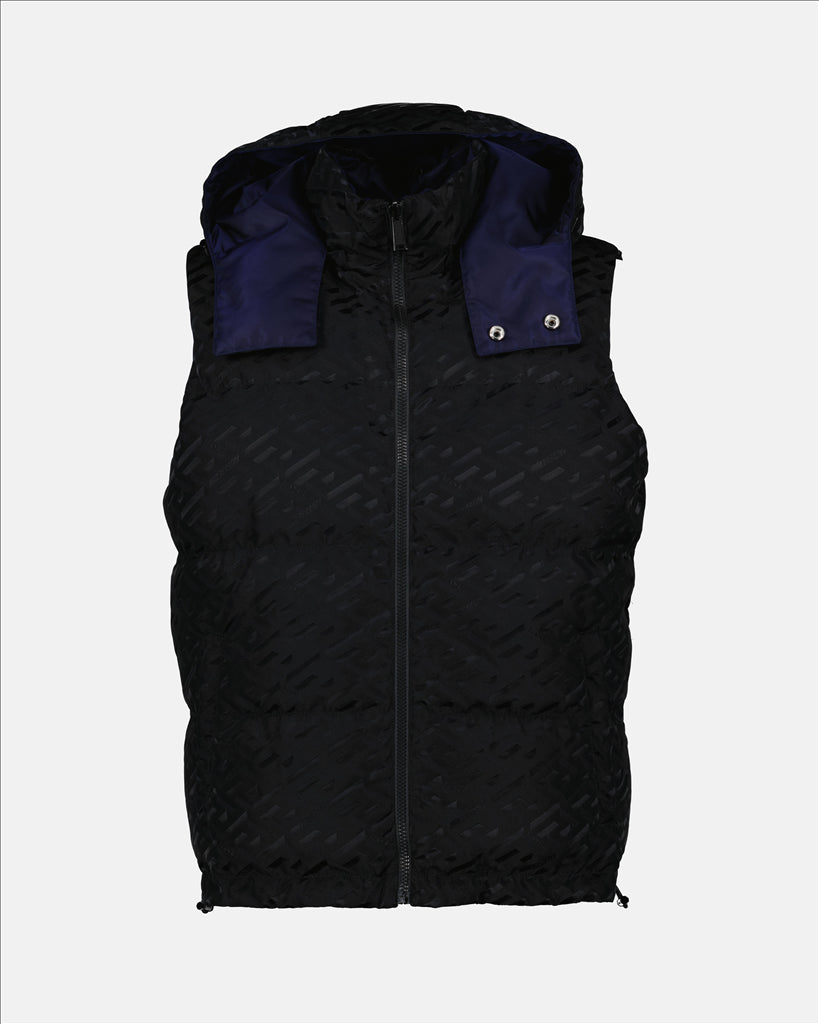 Coats Greca quilted jacket Versace Black Man