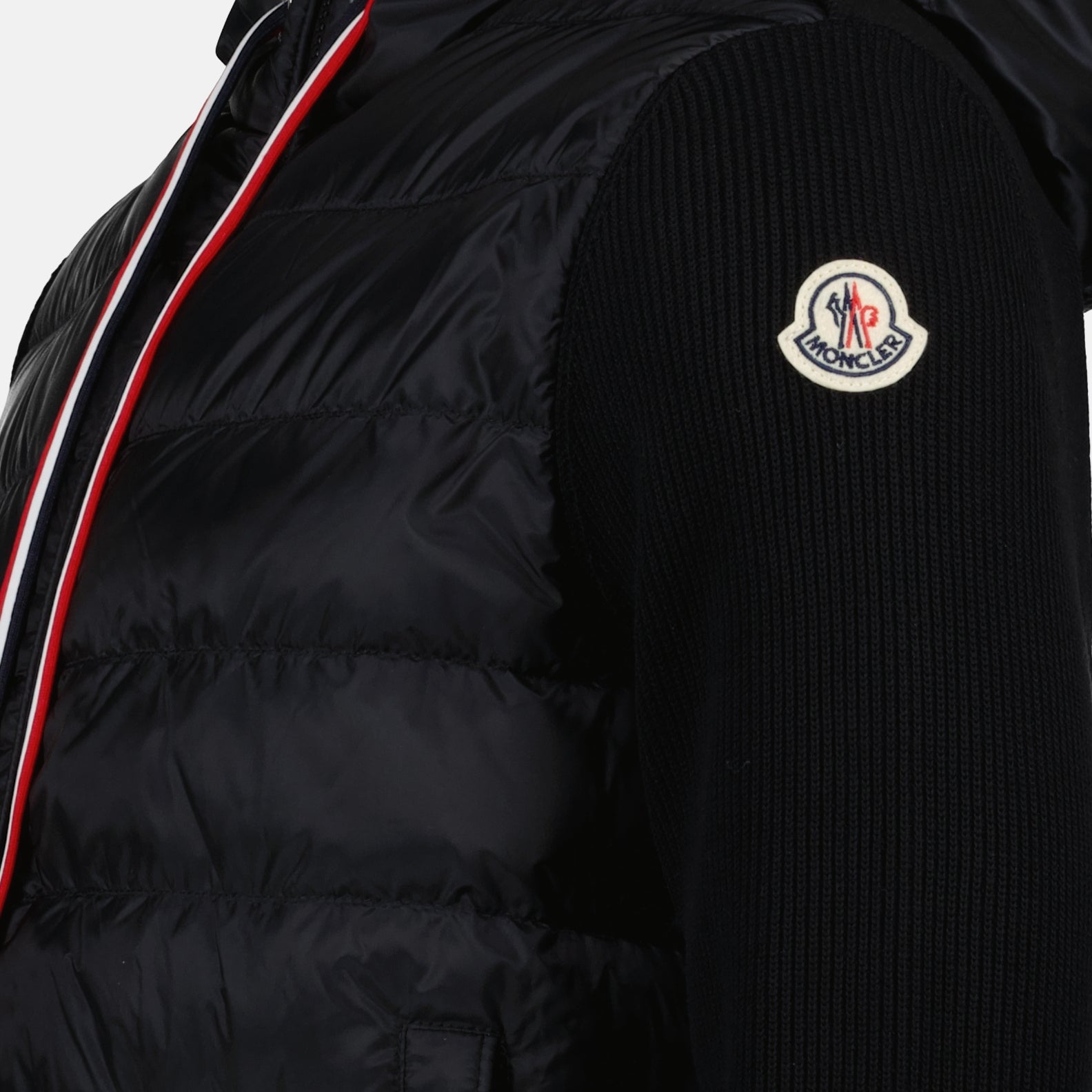 Jaquetas Veste bi-matière Moncler Preto Homme