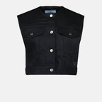 Veste sans manches en denim
