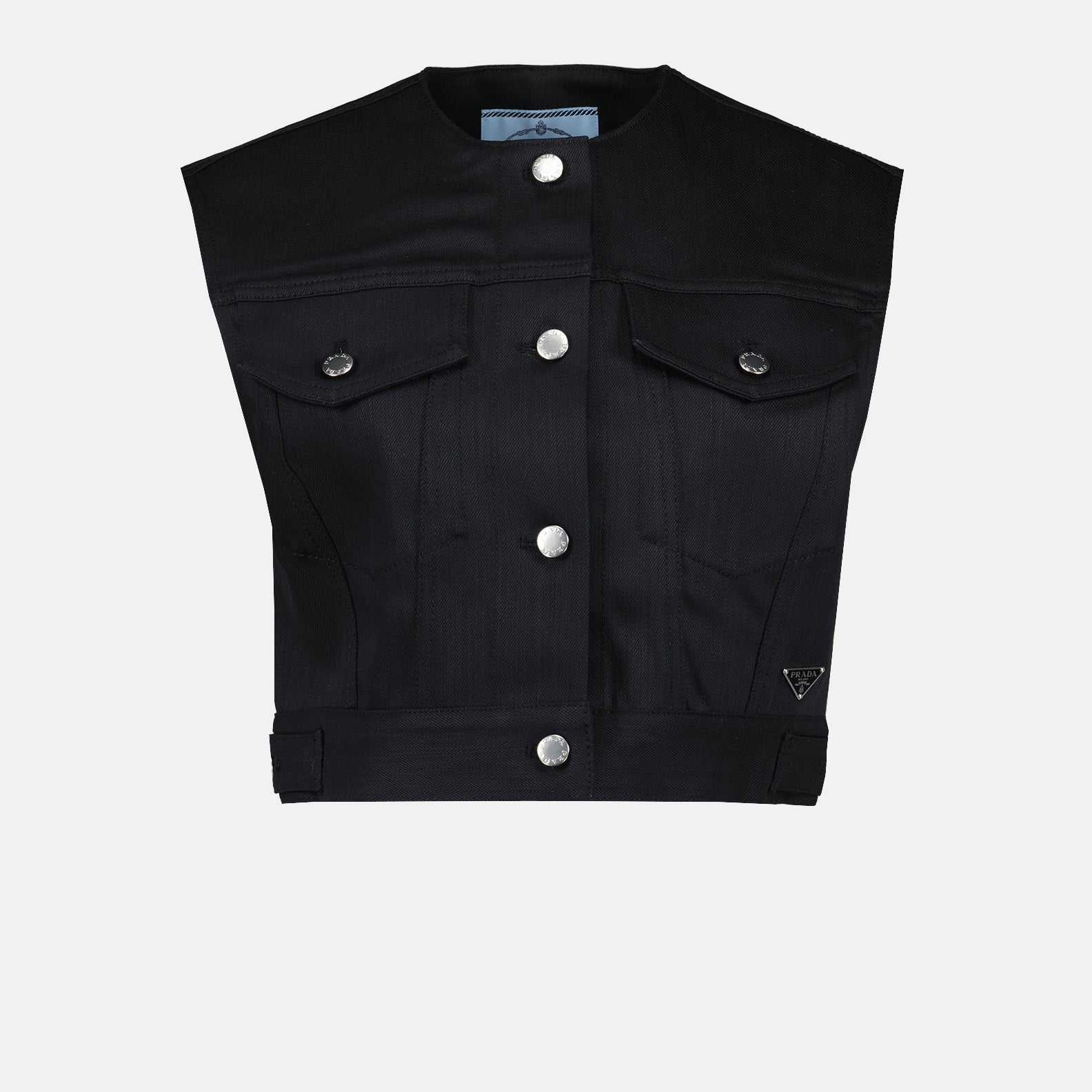 Veste sans manches en denim