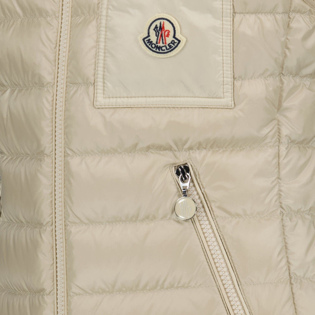 Vestes Veste sans manches Glygos Moncler Beige Femme