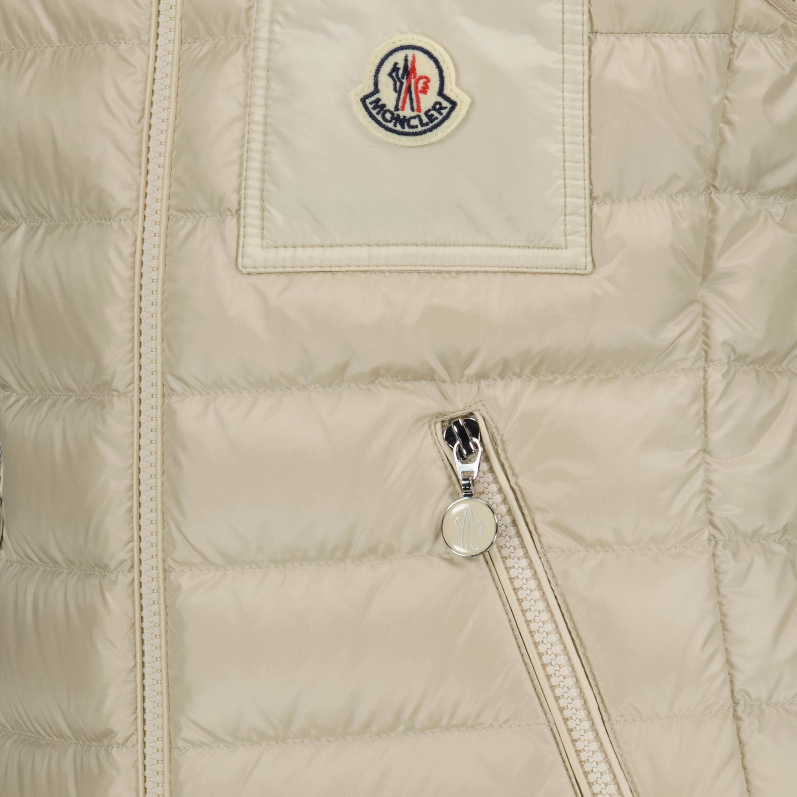 Vestes Veste sans manches Glygos Moncler Beige Femme