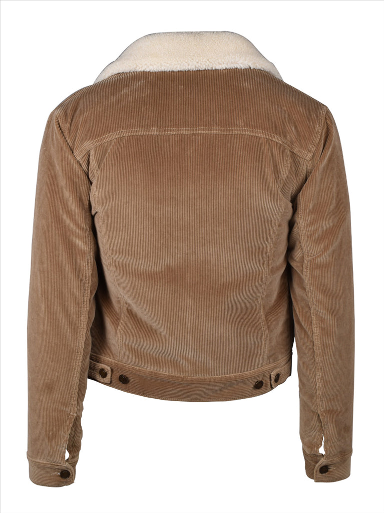 Vestes Veste shearling Saint Laurent Marron Homme