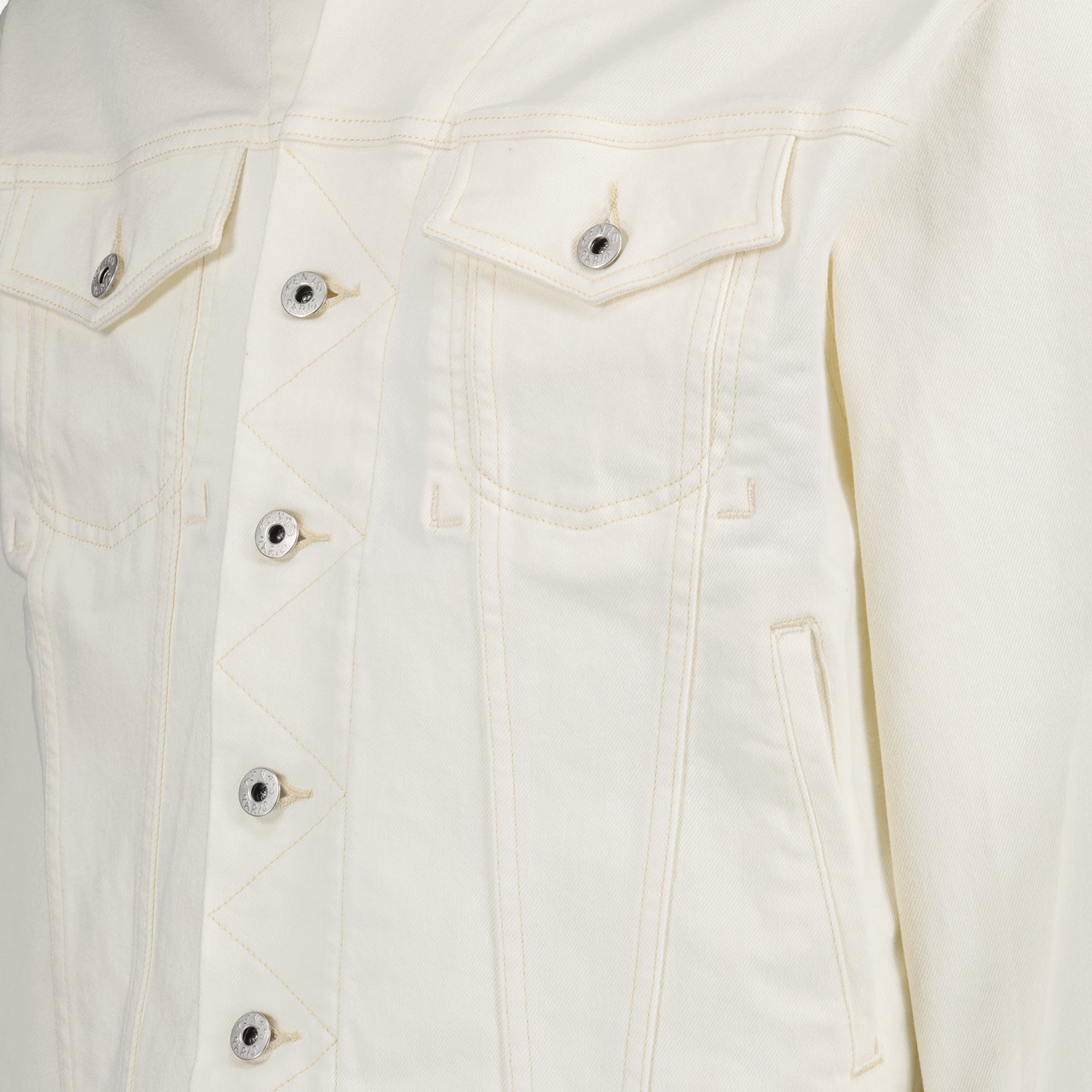 Vestes Veste Trucker en denim Kenzo Blanc Homme