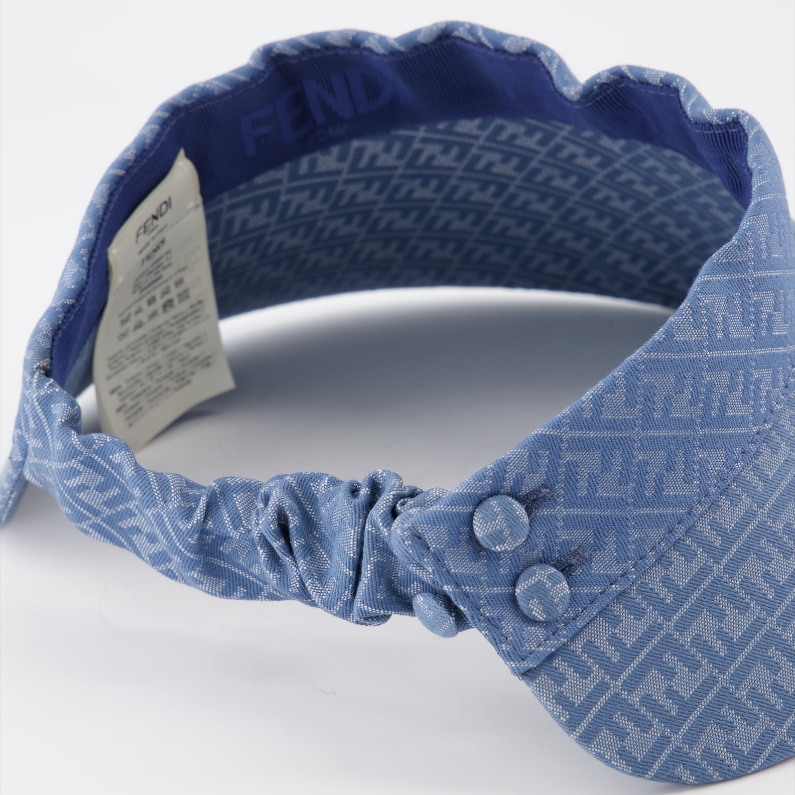 Chapeaux, casquettes et bonnets Visière en denim Fendi Bleu Femme