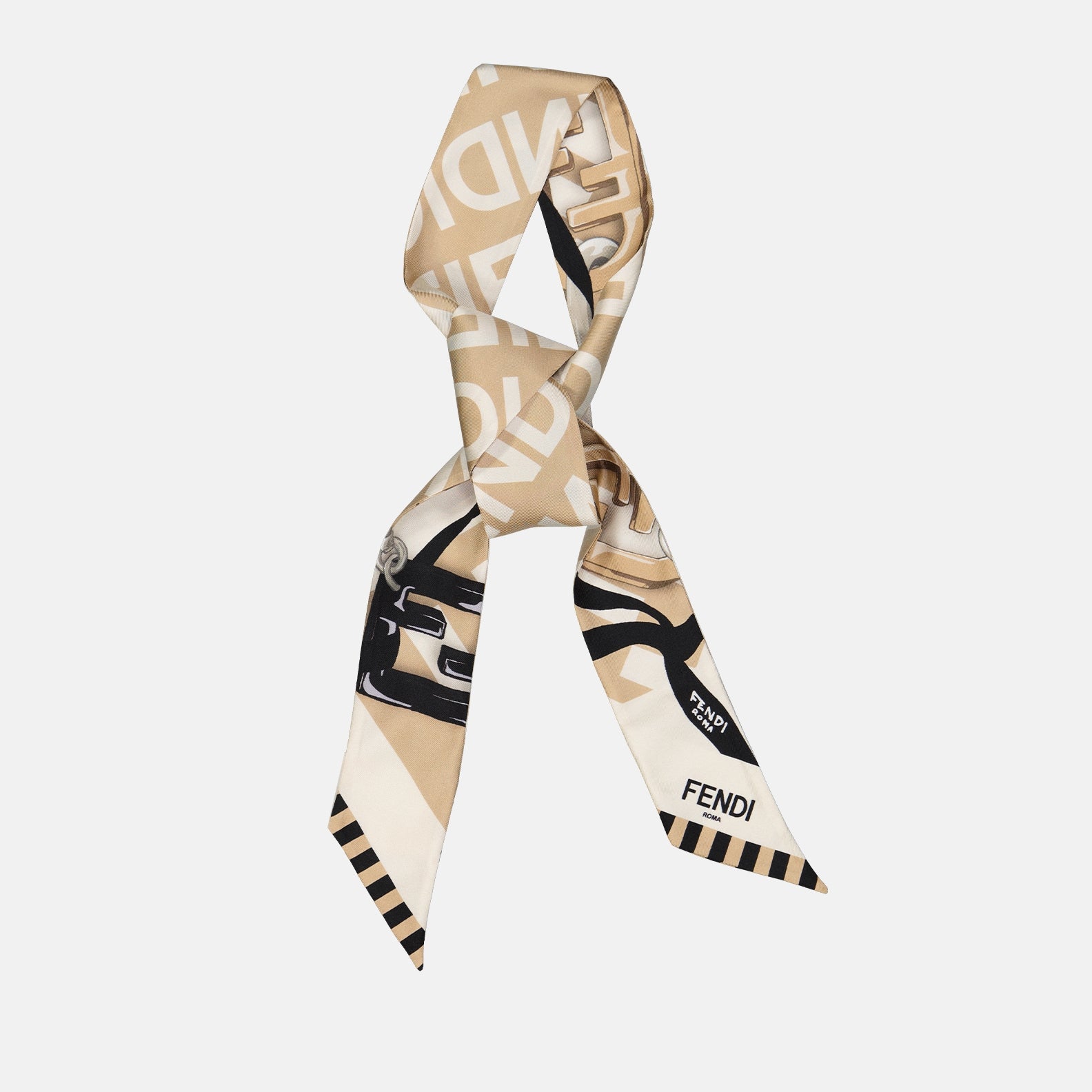 Scarves and gloves Wrappy Fendi O'Lock Fendi Beige Women